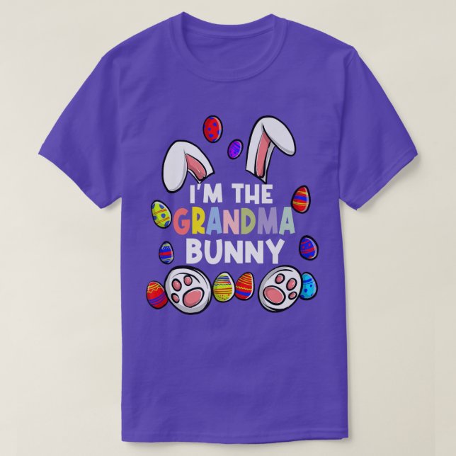 I'm The Grandma Bunny Cute Bunny Family Matching E T-Shirt (Design Front)