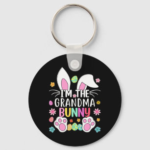 I'm The Grandma Bunny Cute Easter Rabbit Ears Gigi Key Ring
