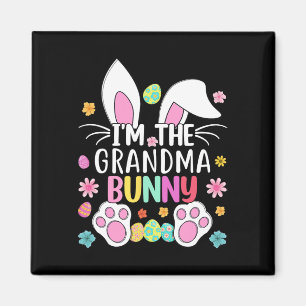 I'm The Grandma Bunny Cute Easter Rabbit Ears Gigi Magnet