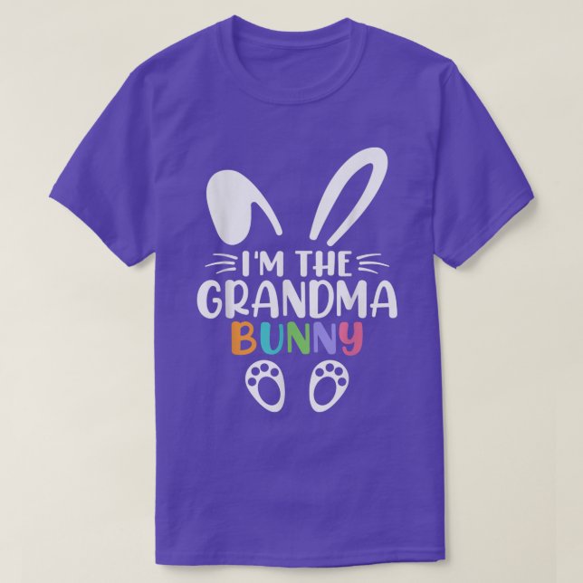 I'm The Grandma Bunny Cute Grandma Happy Easter Da T-Shirt (Design Front)
