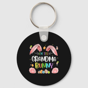 I'm The Grandma Bunny Cute Matching Family Easter Key Ring