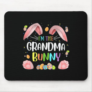 I'm The Grandma Bunny Cute Matching Family Easter Mouse Mat