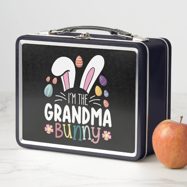 I'm The Grandma Bunny Easter Family Matching Metal Lunch Box (In Situ)
