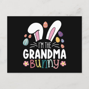 I'm The Grandma Bunny Easter Family Matching Postcard