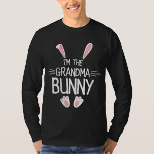 I'm The Grandma Bunny Gift Cute Matching Family Ea T-Shirt