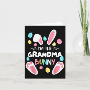 I'm The Grandma Bunny Matching Family Easter Party Card