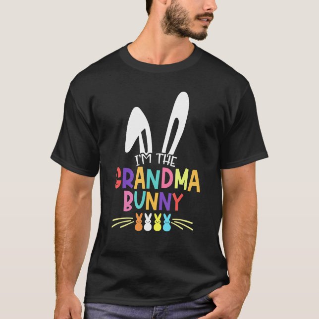 I'm The Grandma Bunny Matching Family Easter Party T-Shirt (Front)