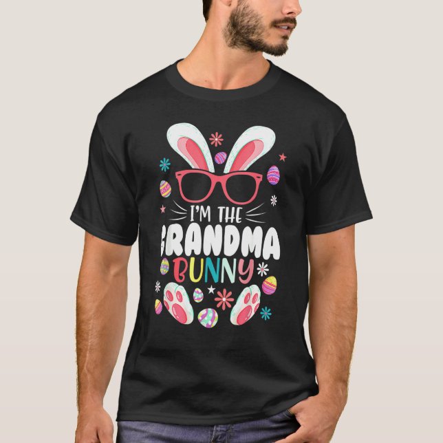 I'm The Grandma Bunny Matching Family Easter Party T-Shirt (Front)