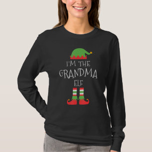 I'm The Grandma Elf Christmas Family Matching Grou T-Shirt