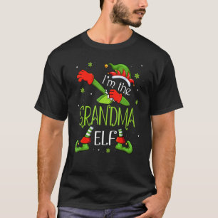 I'm The Grandma Elf Dabbing Santa Claus Xmas Famil T-Shirt