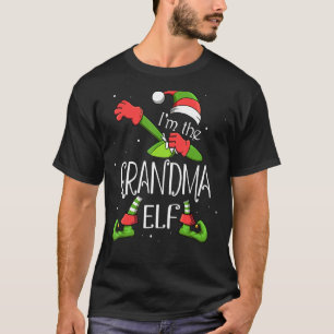 I'm The Grandma Elf Dabbing Santa Claus Xmas For F T-Shirt