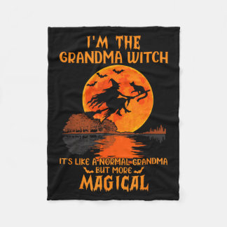 I'm The Grandma Witch Like A Normal Grandma Hallow Fleece Blanket