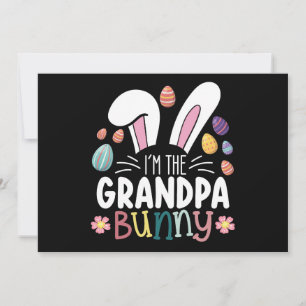 I'm The Grandpa Bunny Easter Family Matching Invitation