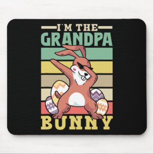 I'm The Grandpa Bunny Sayings Happy Egg Easter Gra Mouse Mat