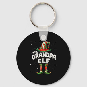 I'm The Grandpa Elf Family Matching Group Christma Key Ring