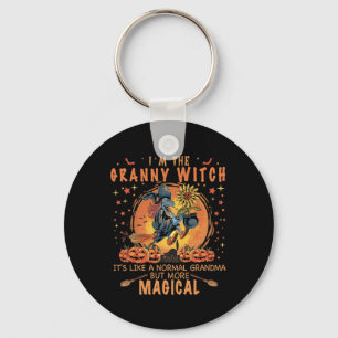 I'm The Granny Witch Like A Normal Grandma Sunflow Key Ring