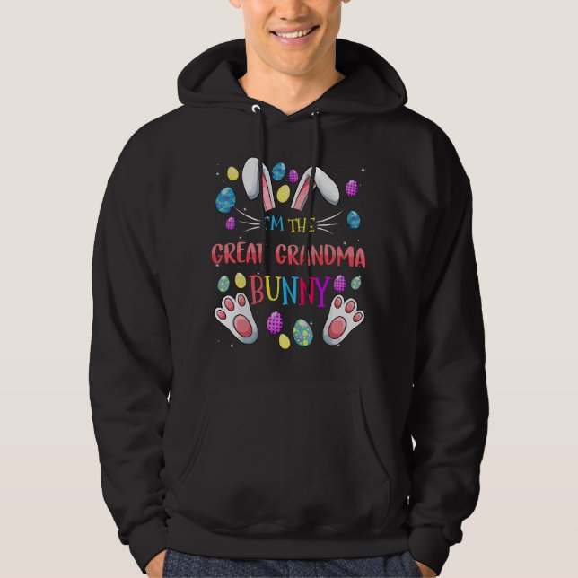 I'm the Great Grandma Bunny Matching Family Easter Hoodie (Front)
