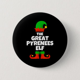 I'm The Great Pyrenees Elf Family Pajama Christmas 6 Cm Round Badge