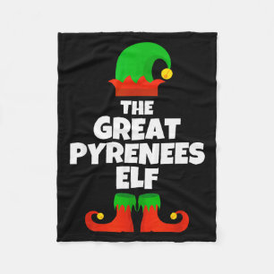 I'm The Great Pyrenees Elf Family Pajama Christmas Fleece Blanket