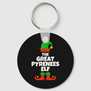 I'm The Great Pyrenees Elf Family Pajama Christmas Key Ring