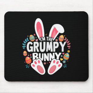I'm The Grumpy Bunny Matching Easter Family Mouse Mat