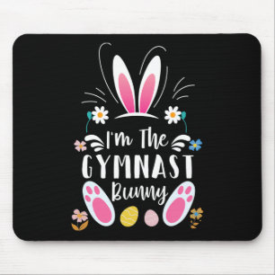 I'm The Gymnast Bunny Matching Family Easter Party Mouse Mat