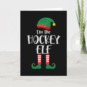 Im The Hockey Elf Matching Christmas Card