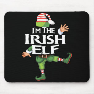 Im The Irish Elf Christmas Eve Xmas Elf Squad Cos Mouse Mat