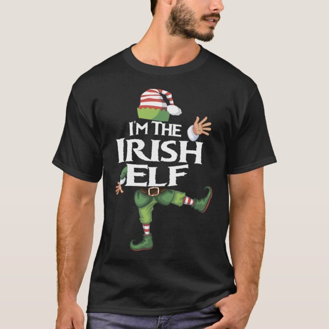 I'm The Irish Elf Christmas Eve Xmas Elf Squad Cos T-Shirt (Front)