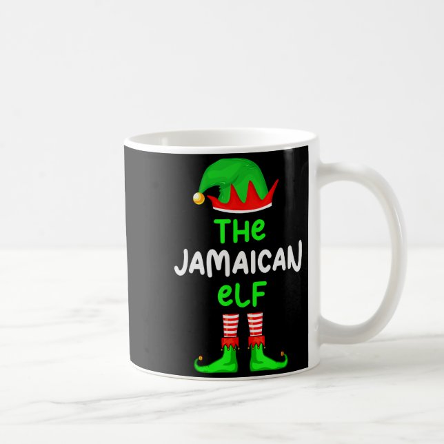 I'm The Jamaican Elf Jamaica Christmas Funny Pajam Coffee Mug (Right)
