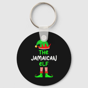 I'm The Jamaican Elf Jamaica Christmas Funny Pajam Key Ring