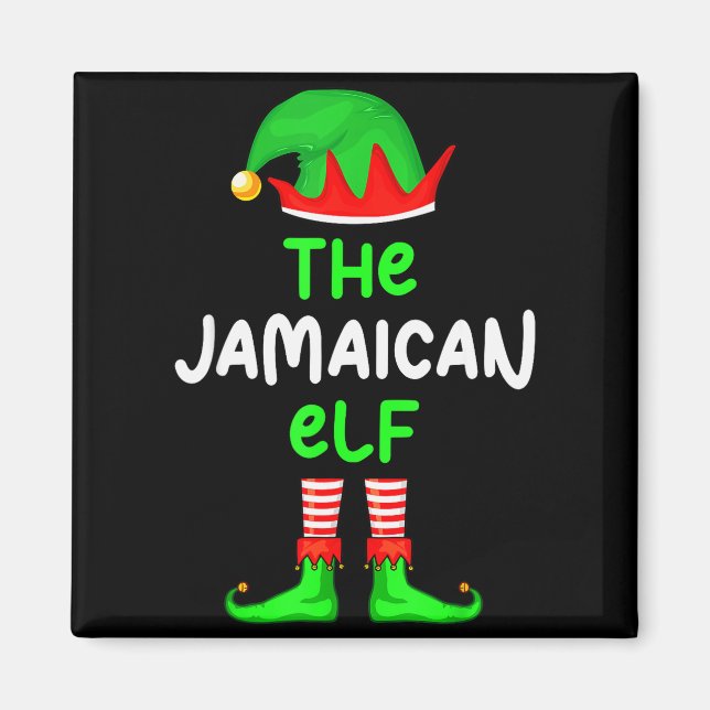 I'm The Jamaican Elf Jamaica Christmas Funny Pajam Magnet (Front)