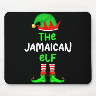 I'm The Jamaican Elf Jamaica Christmas Funny Pajam Mouse Mat