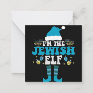 I'm the Jewish Elf Funny Hanukkah Menorah Gift Card