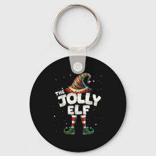 I'm The Jolly Elf Family Matching Group Christmas  Key Ring