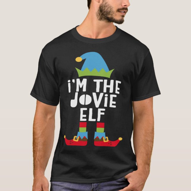 I'm The Jovie Elf  Matching Christmas Costume T-Shirt (Front)