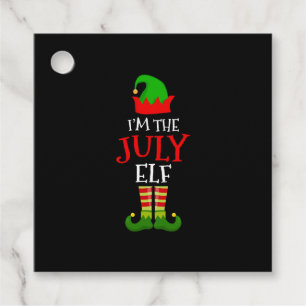 I'm The July Elf Matching Family Christmas In July Favour Tags