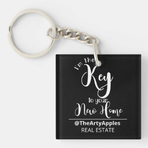 I'm the key to your new home real estate agent tot key ring