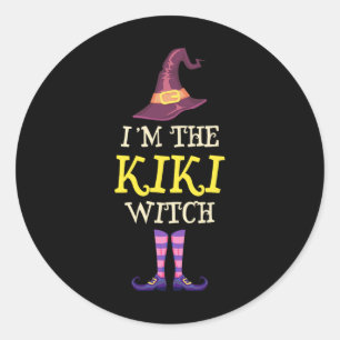 I'm The Kiki Witch Costume Halloween Funny Witchy Classic Round Sticker