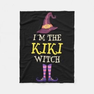 I'm The Kiki Witch Costume Halloween Funny Witchy  Fleece Blanket