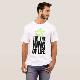 I'm the King of Life   Neon Graffiti Crown T-Shirt
