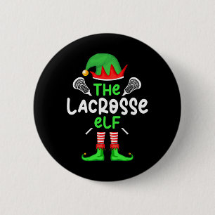 I'm The Lacrosse Elf Christmas Family Matching Paj 6 Cm Round Badge