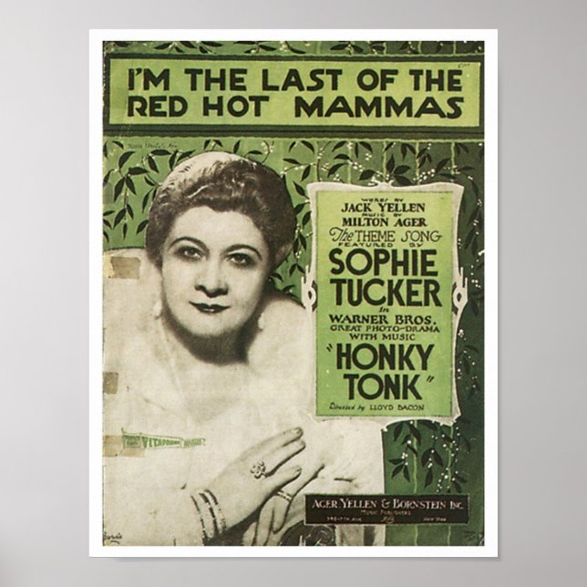 I'm The Last Of The Red Hot Mamas Songbook Cover Poster (Front)
