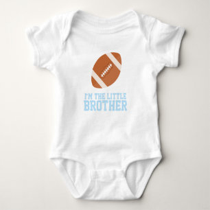 "I'm the Little Brother" Football Jersey Number Baby Bodysuit