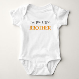 I'm the Little Brother Modern orange Boy's Baby Bodysuit