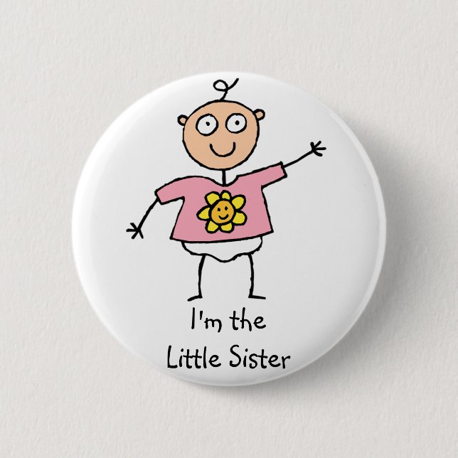 I'm the Little Sister button (Front)