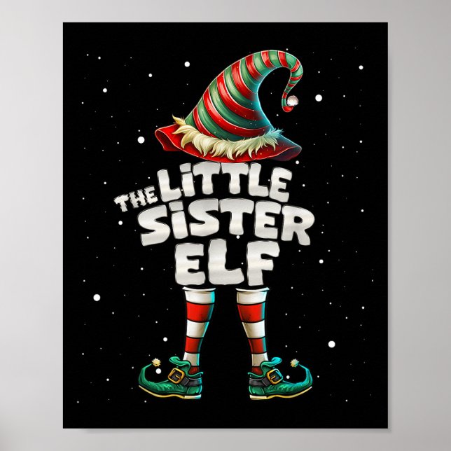 I'm The Little Sister Elf Family Matching Group Ch Poster (Front)