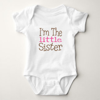 I'm The Little Sister (Pink) Baby Bodysuit