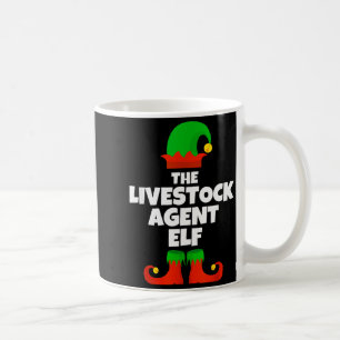 I'm The Livestock Agent Elf Family Pajama Christma Coffee Mug