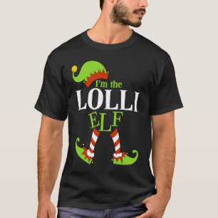 I'm The LOLLI Elf Family Group Matching PJ Christm T-Shirt